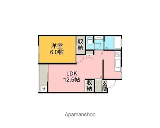 コーポ村瀬【1階】の間取り
