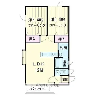 グランドのぞみ【2E号室】の間取り