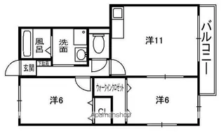 シス・メゾン【1階】の間取り