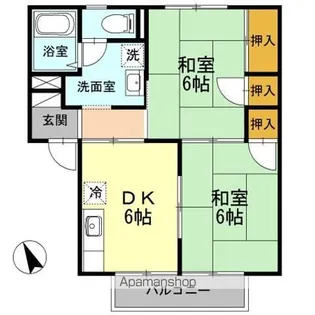 アルカサール Ⅰ棟【2階】の間取り