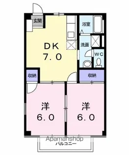 CITYSEVENⅢ【2階】の間取り