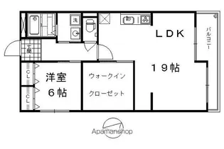 シャトレ月輪【106号室】の間取り