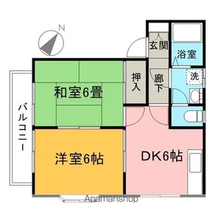 ハイム斉藤【A201号室】の間取り