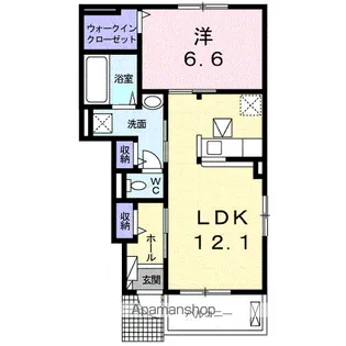 ハーネル【1階】の間取り