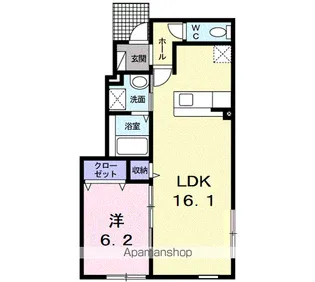 ベルク・ムント【1階】の間取り