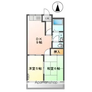 ロイヤルヒルズ高丘【2階】の間取り