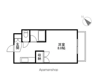 カルテットKOBORI A棟【106号室】の間取り