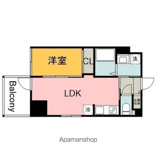 LASANTE舟入本町(旧S−RESIDENCE舟入本町)【10階】の間取り