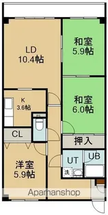 ハイツアメニティ【2階】の間取り