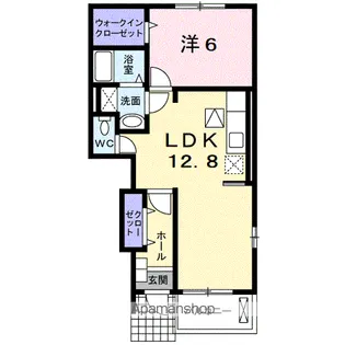 スカイハイツ22【1階】の間取り