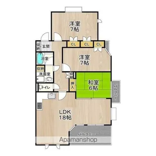 CITY SPIRE夕陽丘【10階】の間取り