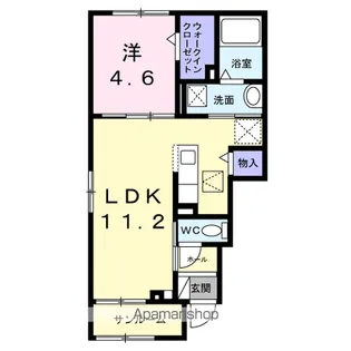 グレイス 八万【1階】の間取り