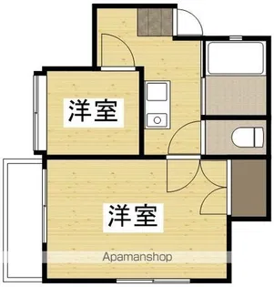 グラデボーレ南方【103号室】の間取り