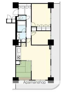 エクステ山下公園クレイドルタワー【21階】の間取り