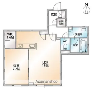 ベレオ ラ・カシータ【1階】の間取り