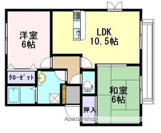 ソレイユⅡ【2階】の間取り