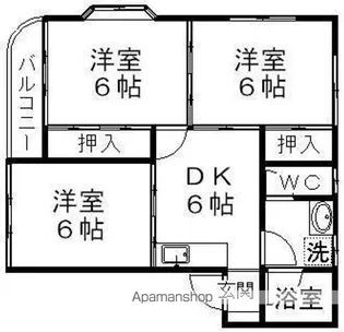 メゾン千代【1階】の間取り