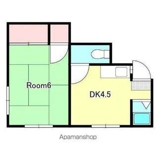 北斗荘【2階】の間取り