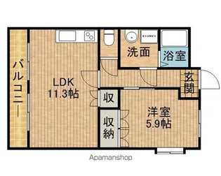 エーヴィヒハイムⅡ【2階】の間取り