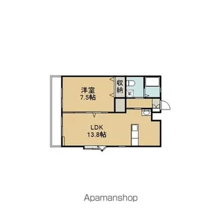 グランシア錦新町【208号室】の間取り