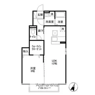 フォレストヒルズ【1階】の間取り