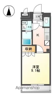 プレッソリーバY【2階】の間取り
