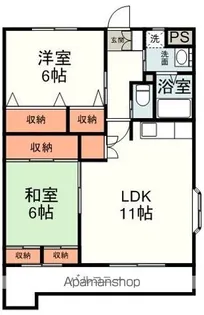 シャトレ上原【2階】の間取り