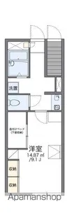 レオパレス北八王子B【1階】の間取り