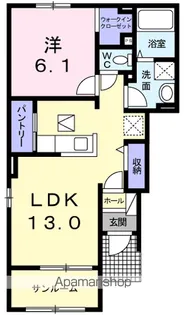 プリムローズ A【1階】の間取り