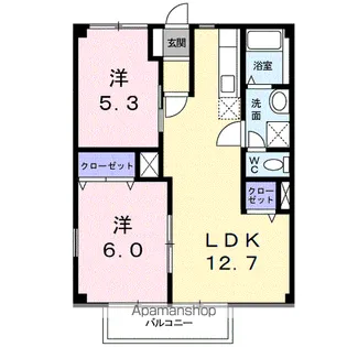 キャッスル豊Ⅰ【1階】の間取り