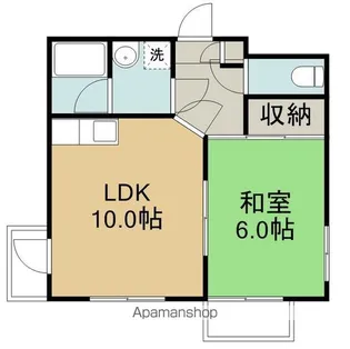 KS宮城野【4階】の間取り