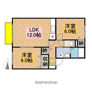 グランメールⅠ【2階】の間取り