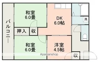 レジデンス長嶺Ⅰ【2階】の間取り