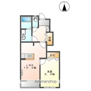 コーポラス アヤ【1階】の間取り