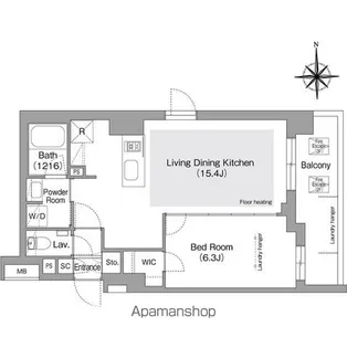 コンフォリア・リヴ文京護国寺【3階】の間取り