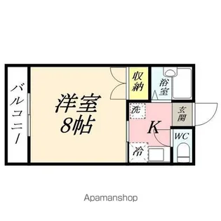 セントフォレスト下中野A【4階】の間取り