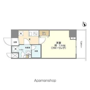 メインテラス上野【8階】の間取り