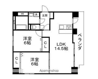 カーサファミリア弐番館【301号室】の間取り