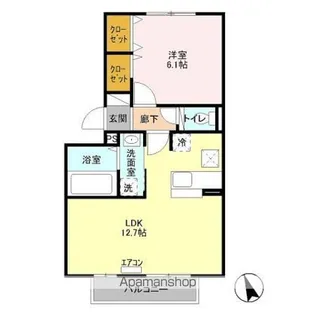 シャルムメゾン【2階】の間取り