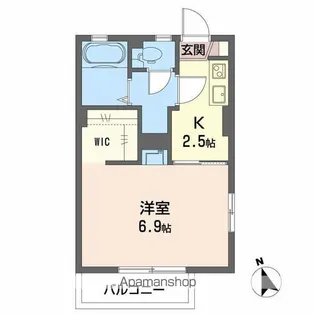 フレグランスコア【1階】の間取り