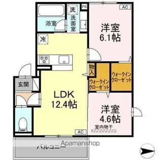 アレテー開出【3階】の間取り