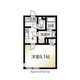 MQuarto若葉I【2階】の間取り