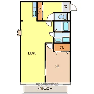 コンフォールUEMATSUⅡ【1階】の間取り