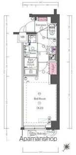CAFE DE LAPAIX TOKYO(カフェ・ド・ラペ トウ【5階】の間取り