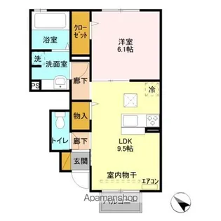 スプルース【102号室】の間取り