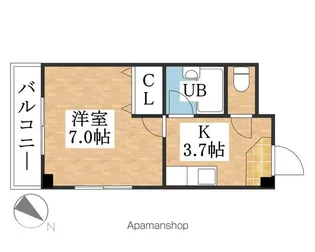 サンピア丸野【2階】の間取り