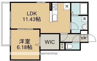 フィオーレ【1階】の間取り