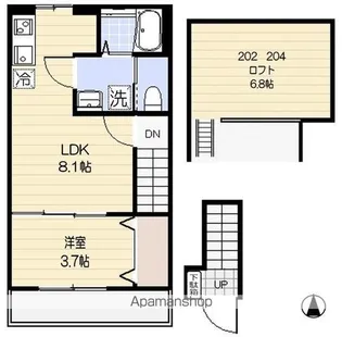 スターク亀有【2階】の間取り