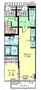 EAST A【101号室】の間取り