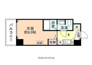 カレッジコート富山大学正門前【704号室】の間取り